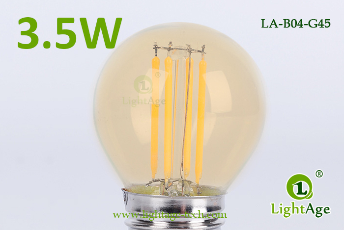Heitronic LED Lampe Globe G45 2W blau 2 Watt E27 